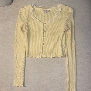 Topshop yellow cardigan size US 4